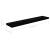 Rafturi de perete, 2 buc. negru extralucios 120x23,5x3,8 cm MDF GartenMobel Dekor