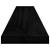 Rafturi de perete 4 buc. negru extralucios 120x23,5x3,8 cm MDF GartenMobel Dekor