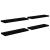 Rafturi de perete 4 buc. negru extralucios 120x23,5x3,8 cm MDF GartenMobel Dekor