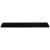 Rafturi de perete 4 buc. negru extralucios 120x23,5x3,8 cm MDF GartenMobel Dekor