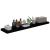 Rafturi de perete 4 buc. negru extralucios 120x23,5x3,8 cm MDF GartenMobel Dekor