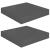 Rafturi de perete, 2 buc., gri extralucios, 23x23,5x3,8 cm, MDF GartenMobel Dekor