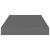 Raft de perete suspendat, gri extralucios, 40x23x3,8 cm, MDF GartenMobel Dekor
