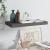 Raft de perete suspendat, gri extralucios, 50x23x3,8 cm, MDF GartenMobel Dekor
