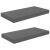 Rafturi de perete, 2 buc., gri extralucios, 50x23x3,8 cm, MDF GartenMobel Dekor