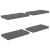 Rafturi de perete, 4 buc., gri extralucios, 50x23x3,8 cm, MDF GartenMobel Dekor