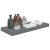 Raft de perete suspendat, gri extralucios, 60x23,5x3,8 cm, MDF GartenMobel Dekor