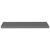 Raft de perete suspendat, gri extralucios, 90x23,5x3,8 cm, MDF GartenMobel Dekor