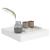 Rafturi de perete suspendate, 4 buc., alb, 23x23,5x3,8 cm, MDF GartenMobel Dekor