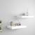 Rafturi de perete suspendate, 2 buc., alb, 40x23x3,8 cm, MDF GartenMobel Dekor
