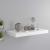Raft de perete suspendat, alb, 50x23x3,8 cm, MDF GartenMobel Dekor