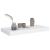 Raft de perete suspendat, alb, 50x23x3,8 cm, MDF GartenMobel Dekor
