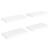 Rafturi de perete suspendate, 4 buc., alb, 50x23x3,8 cm, MDF GartenMobel Dekor