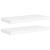 Rafturi de perete suspendate, 2 buc., alb, 60x23,5x3,8 cm, MDF GartenMobel Dekor