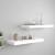 Rafturi de perete suspendate, 2 buc., alb, 60x23,5x3,8 cm, MDF GartenMobel Dekor