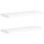 Rafturi de perete suspendate, 2 buc., alb, 80x23,5x3,8 cm, MDF GartenMobel Dekor