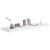 Rafturi de perete suspendate, 2 buc., alb, 90x23,5x3,8 cm, MDF GartenMobel Dekor