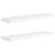 Rafturi de perete suspendate, 2 buc., alb, 90x23,5x3,8 cm, MDF GartenMobel Dekor
