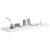 Rafturi de perete suspendate, 4 buc., alb, 90x23,5x3,8 cm, MDF GartenMobel Dekor