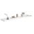 Raft de perete suspendat, alb, 120x23,5x3,8 cm, MDF GartenMobel Dekor