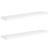 Rafturi de perete suspendate, 2 buc., alb, 120x23,5x3,8 cm, MDF GartenMobel Dekor