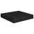 Rafturi de perete suspendate, 2 buc., negru, 23x23,5x3,8 cm MDF GartenMobel Dekor