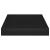 Rafturi de perete suspendate, 2 buc., negru, 23x23,5x3,8 cm MDF GartenMobel Dekor