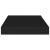 Rafturi de perete suspendate, 4 buc., negru, 40x23x3,8 cm, MDF GartenMobel Dekor