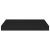 Rafturi de perete suspendate, 4 buc., negru, 40x23x3,8 cm, MDF GartenMobel Dekor