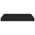 Rafturi de perete suspendate, 4 buc., negru, 50x23x3,8 cm, MDF GartenMobel Dekor