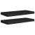 Rafturi de perete suspendate, 2 buc., negru, 60x23,5x3,8 cm MDF GartenMobel Dekor