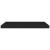 Rafturi de perete suspendate 2 buc., negru, 80x23,5x3,8 cm, MDF GartenMobel Dekor
