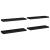 Rafturi de perete, 4 buc., negru, 80 x 23,5 x 3,8 cm, MDF GartenMobel Dekor