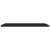 Raft de perete suspendat, negru, 120x23,5x3,8 cm, MDF GartenMobel Dekor