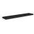 Raft de perete suspendat, negru, 120x23,5x3,8 cm, MDF GartenMobel Dekor