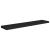 Raft de perete suspendat, negru, 120x23,5x3,8 cm, MDF GartenMobel Dekor