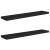 Rafturi de perete suspendate 2 buc., negru 120x23,5x3,8 cm, MDF GartenMobel Dekor