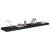 Rafturi de perete suspendate 2 buc., negru 120x23,5x3,8 cm, MDF GartenMobel Dekor