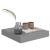 Rafturi de perete suspendate, 2 buc., gri, 23x23,5x3,8 cm, MDF GartenMobel Dekor