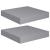 Rafturi de perete suspendate, 2 buc., gri, 23x23,5x3,8 cm, MDF GartenMobel Dekor