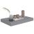 Raft de perete suspendat, gri, 40x23x3,8 cm, MDF GartenMobel Dekor