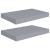 Rafturi de perete suspendate, 2 buc., gri, 40x23x3,8 cm, MDF GartenMobel Dekor