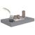 Rafturi de perete suspendate, 2 buc., gri, 40x23x3,8 cm, MDF GartenMobel Dekor