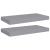 Rafturi de perete suspendate, 2 buc., gri, 50x23x3,8 cm, MDF GartenMobel Dekor