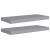 Rafturi de perete suspendate, 2 buc., gri, 60x23,5x3,8 cm, MDF GartenMobel Dekor