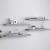Rafturi de perete suspendate, 4 buc., gri, 80x23,5x3,8 cm, MDF GartenMobel Dekor