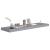 Raft de perete suspendat, gri, 90x23,5x3,8 cm, MDF GartenMobel Dekor