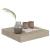 Rafturi perete suspendate, 4 buc., stejar, 23x23,5x3,8 cm, MDF GartenMobel Dekor