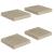 Rafturi perete suspendate, 4 buc., stejar, 23x23,5x3,8 cm, MDF GartenMobel Dekor