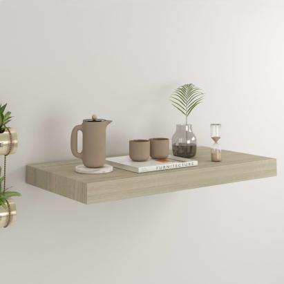 Raft de perete suspendat, stejar, 50x23x3,8 cm, MDF GartenMobel Dekor
